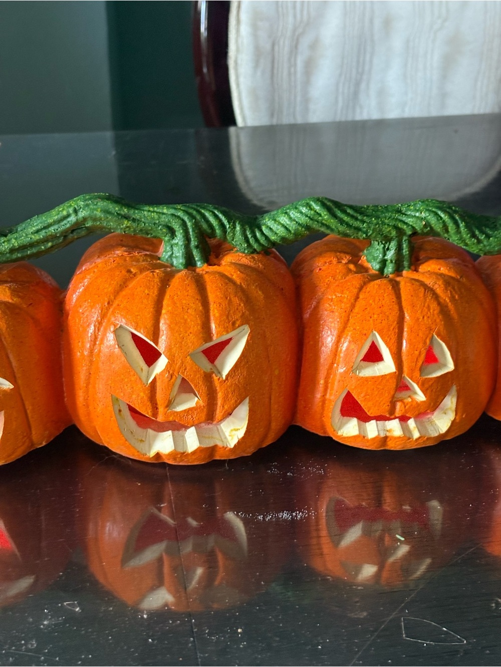 Halloween Pumpkin Jack-O'-Lantern Set - Lights Sounds Working - Picture 16 of 16